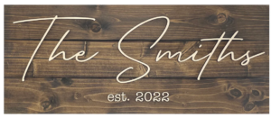 Established Family Sign Reclaimed Wood